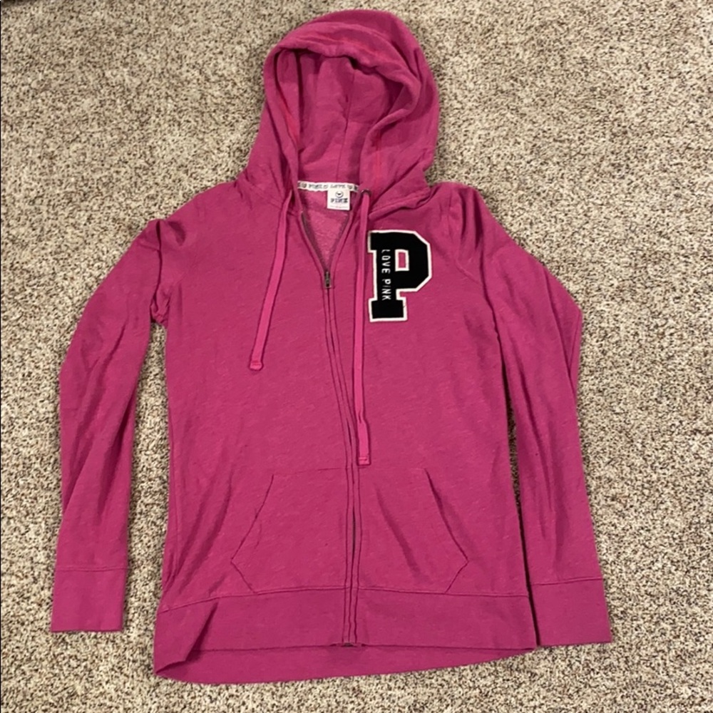 VS Pink Zip Up Hoodie